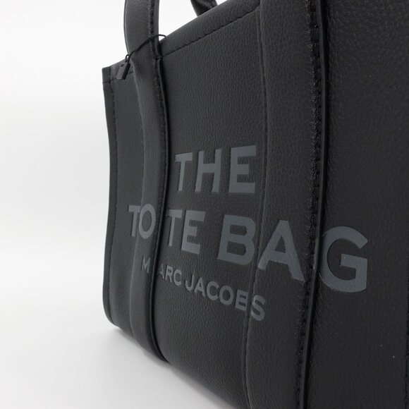 Marc Jacobs Women's The Small Leather Tote Bag Grainy Black OS - Picture 10 of 16